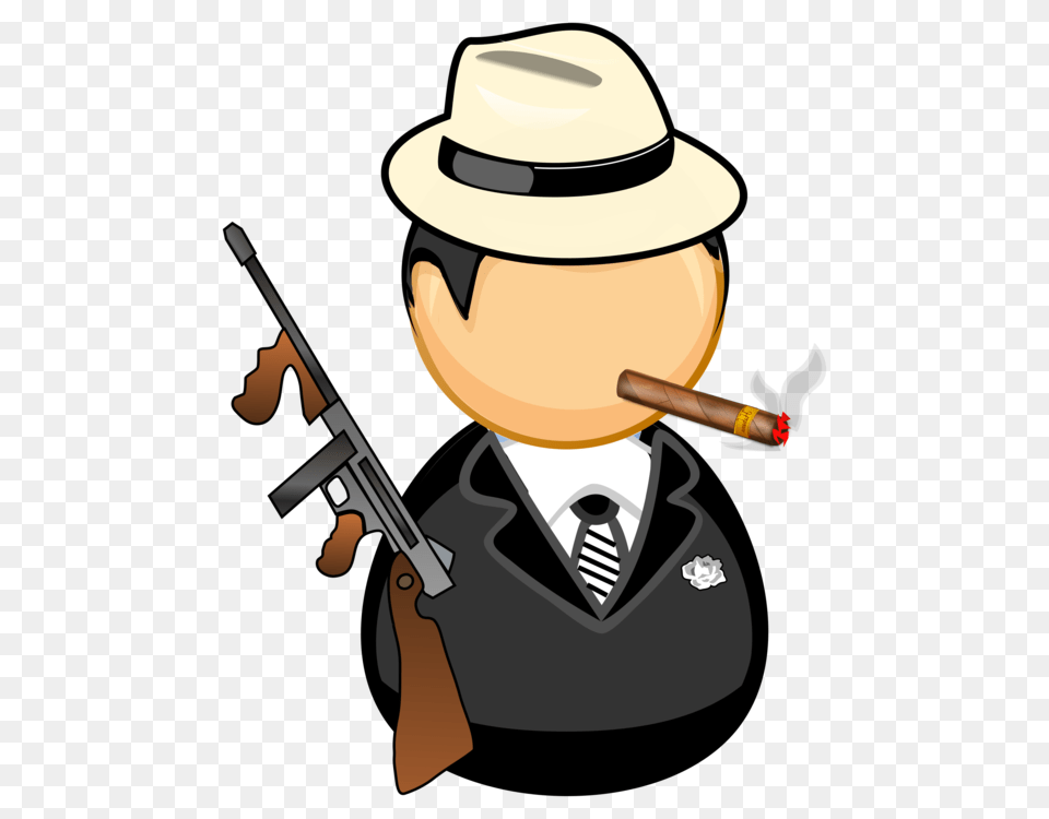 Clipart Chicano Gangster Gun Drawing Pictures, Hat, Clothing, Weapon, Firearm Png Image