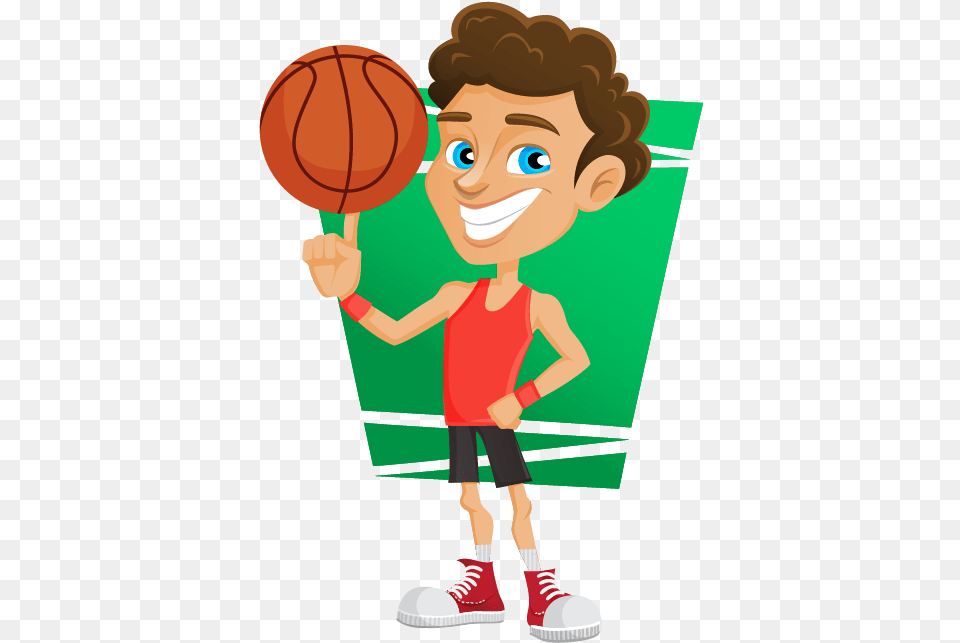 Clipart Child Basketball Transparent Basketball Player Cartoon, Boy, Person, Male, Head Png