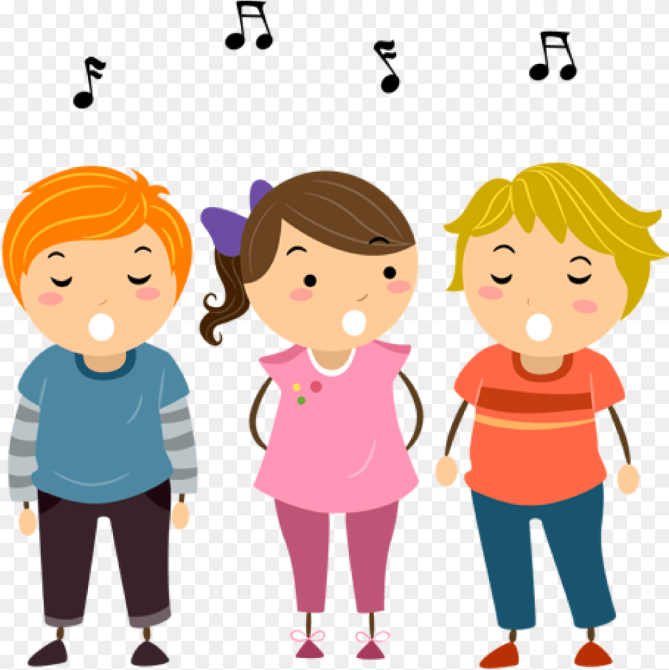 Clipart Choir Student Clipart Choir Cute Borders Vectors Sing A Song Kids, Baby, Person, People, Face Free Transparent Png