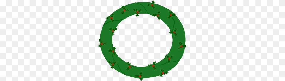Clipart Christmas Garland, Green, Oval, Wreath, Diaper Free Png Download