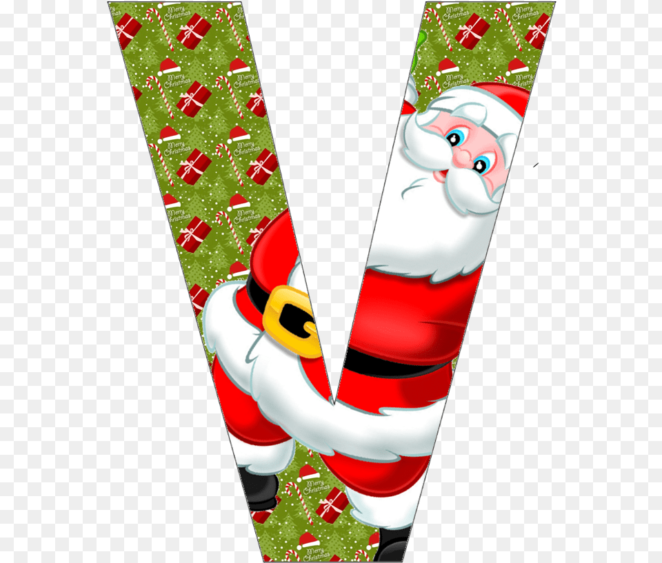 Clipart Christmas Letter V, Clothing, Scarf Png Image