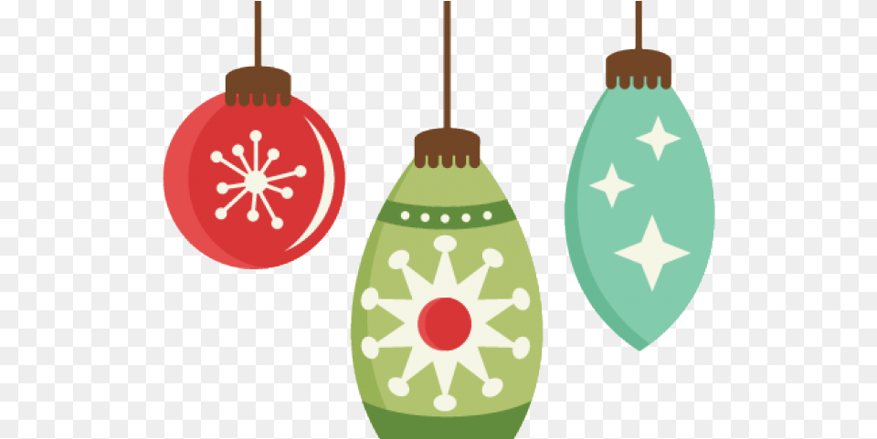 Clipart Christmas Ornaments Hanging Christmas Decorations Clipart, Ammunition, Grenade, Weapon, Accessories Free Png