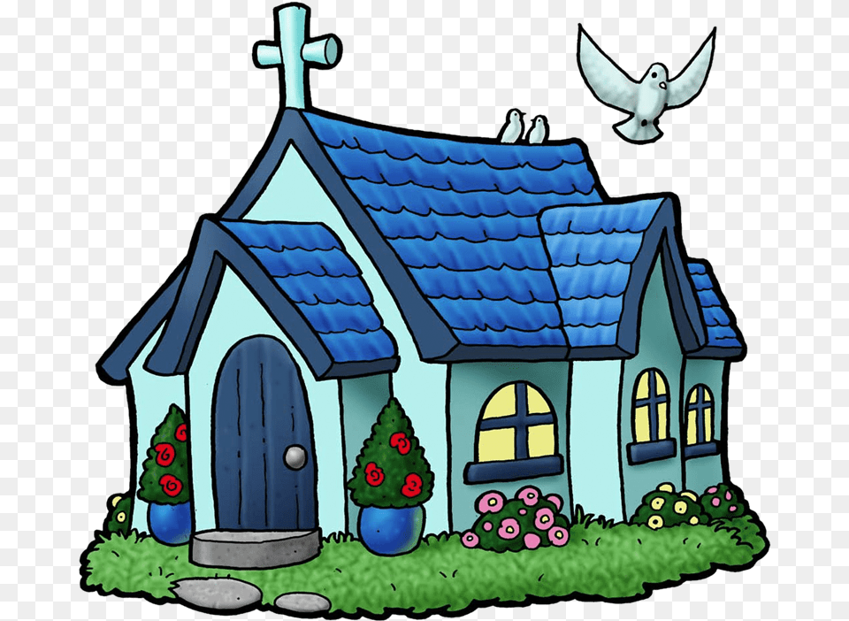 Clipart Church Country Church Church Cartoon, Architecture, Building, Cottage, House Free Png Download