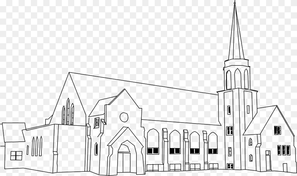 Clipart Church Drawing, Art, Neighborhood Free Png