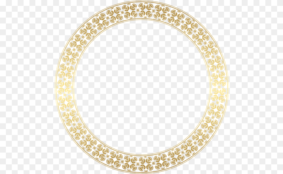 Clipart Circle Clear Background Christmas Border Frame Round, Oval, Home Decor, Plate, Accessories Free Png Download