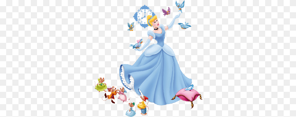 Clipart Clip Art Online Cinderela Cinderella And Mice, Dress, Clothing, Wedding, Person Png