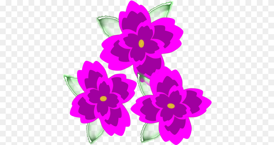Clipart Clipart Of Small Flowers, Flower, Purple, Plant, Dahlia Png