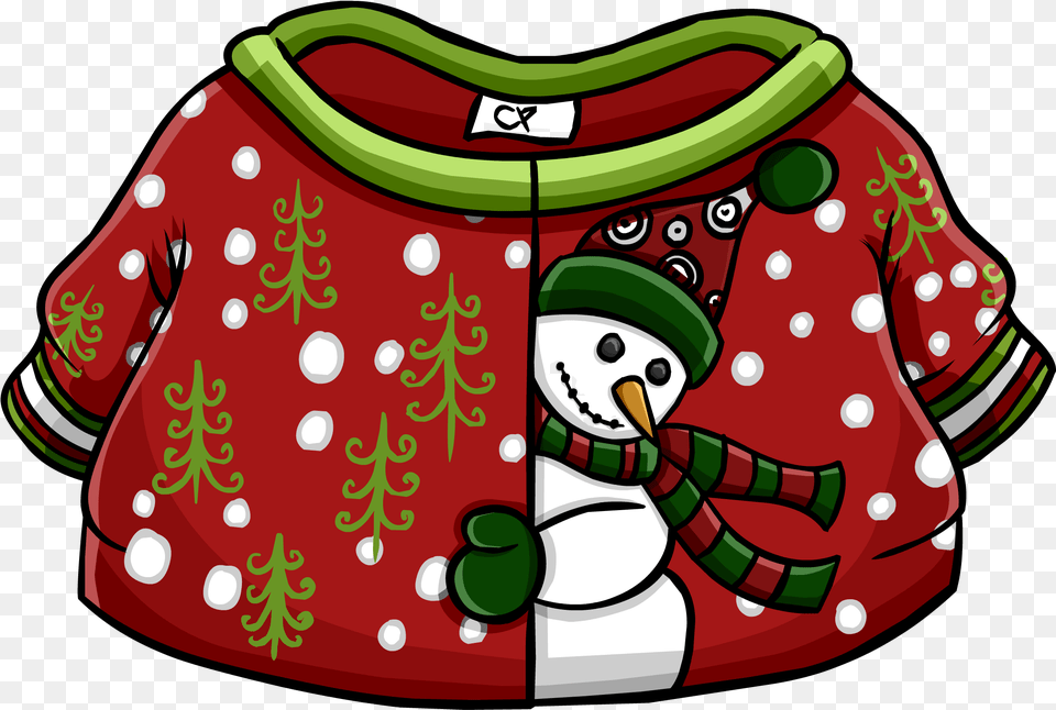 Clipart Clothes Jumper Club Penguin Blue Christmas Sweater, Clothing, Coat, Knitwear, Pattern Free Transparent Png