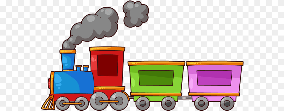 Clipart Cloud Train Transparent Clipart Of A Train, Bulldozer, Machine Free Png Download