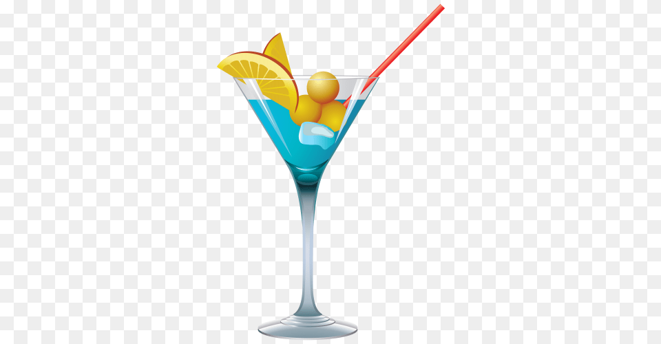 Clipart Cocktails Clip Art And Blue, Alcohol, Beverage, Cocktail, Martini Free Png Download