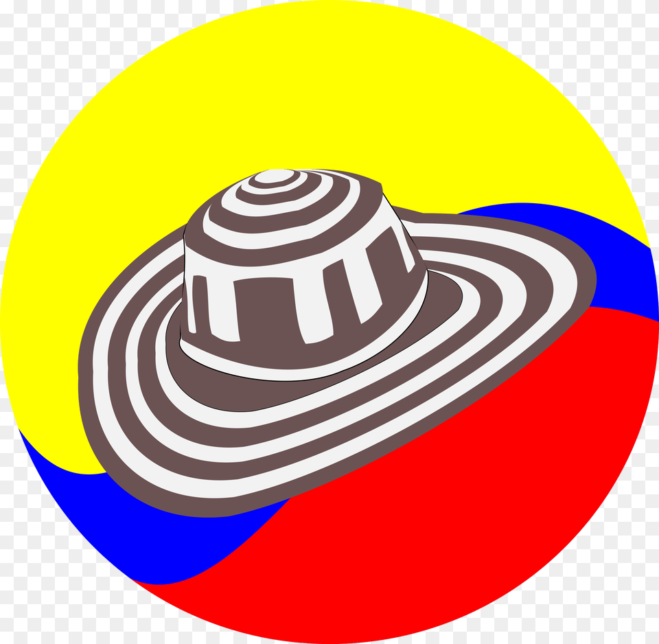 Clipart Colombia Sombrero Vueltiao, Clothing, Hat, Sun Hat, Disk Free Png Download