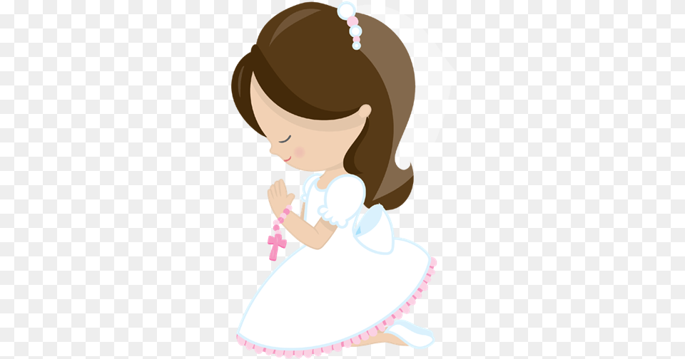 Clipart Communion Girl First Communion Girl Clip Art, Dancing, Leisure Activities, Person, Face Free Png Download