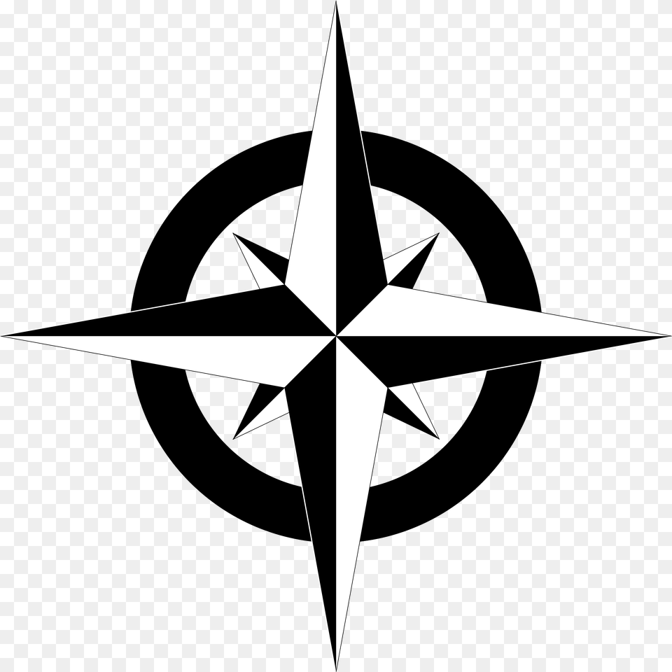 Clipart Compass Rose Free, Symbol, Cross Png