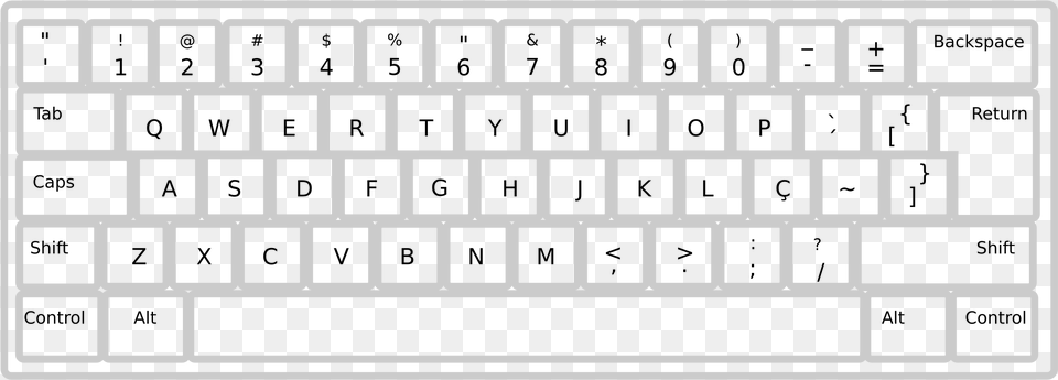Clipart Computer Keyboard Clipart Black And White, Computer Hardware, Computer Keyboard, Electronics, Hardware Free Png