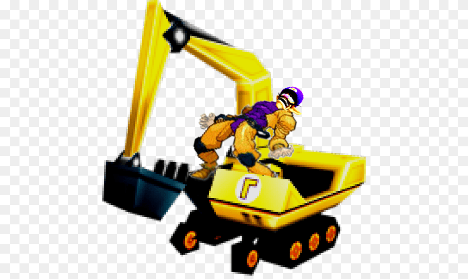 Clipart Construction Equipment Waluigi Mario Kart Ds, Animal, Invertebrate, Insect, Bumblebee Free Png Download