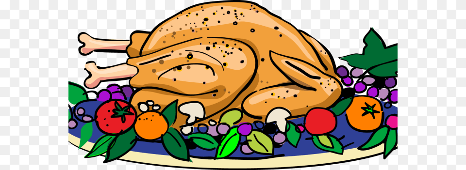Clipart Cooked Turkey Clipart Clip Art Cooked Turkey, Dinner, Food, Meal, Roast Free Png