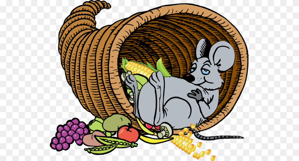 Clipart Cornucopia Tumundografico Happy Thanksgiving Clip Art, Cartoon, Basket, Baby, Person Png Image