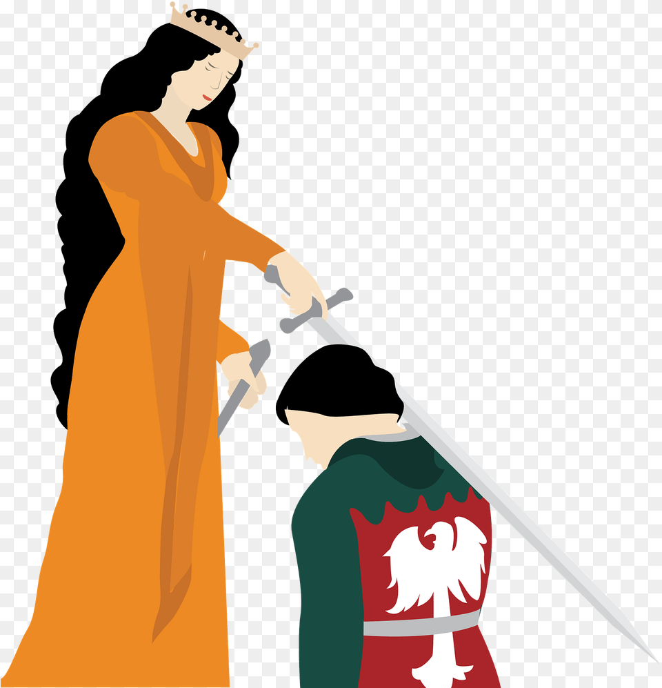 Clipart Courtly Love, Weapon, Sword, Adult, Person Free Png