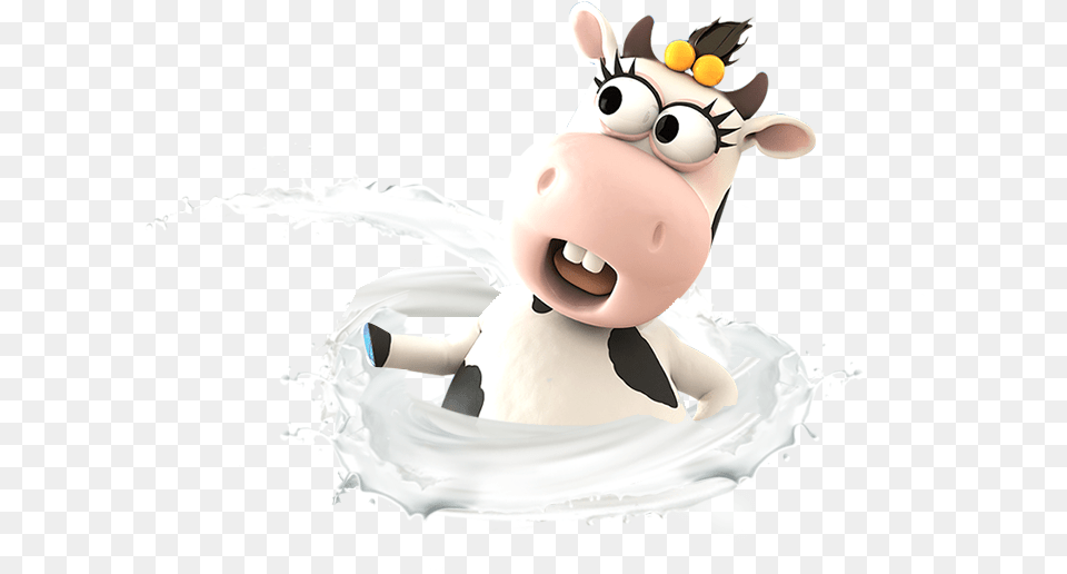 Clipart Cow Cowquots Milk Cartoon Cow Milk, Beverage, Baby, Person Free Transparent Png