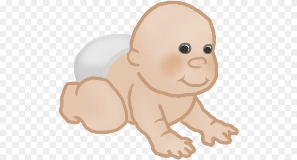 Clipart Crawling Baby Tiny Baby Clipart, Person, Face, Head Free Png Download