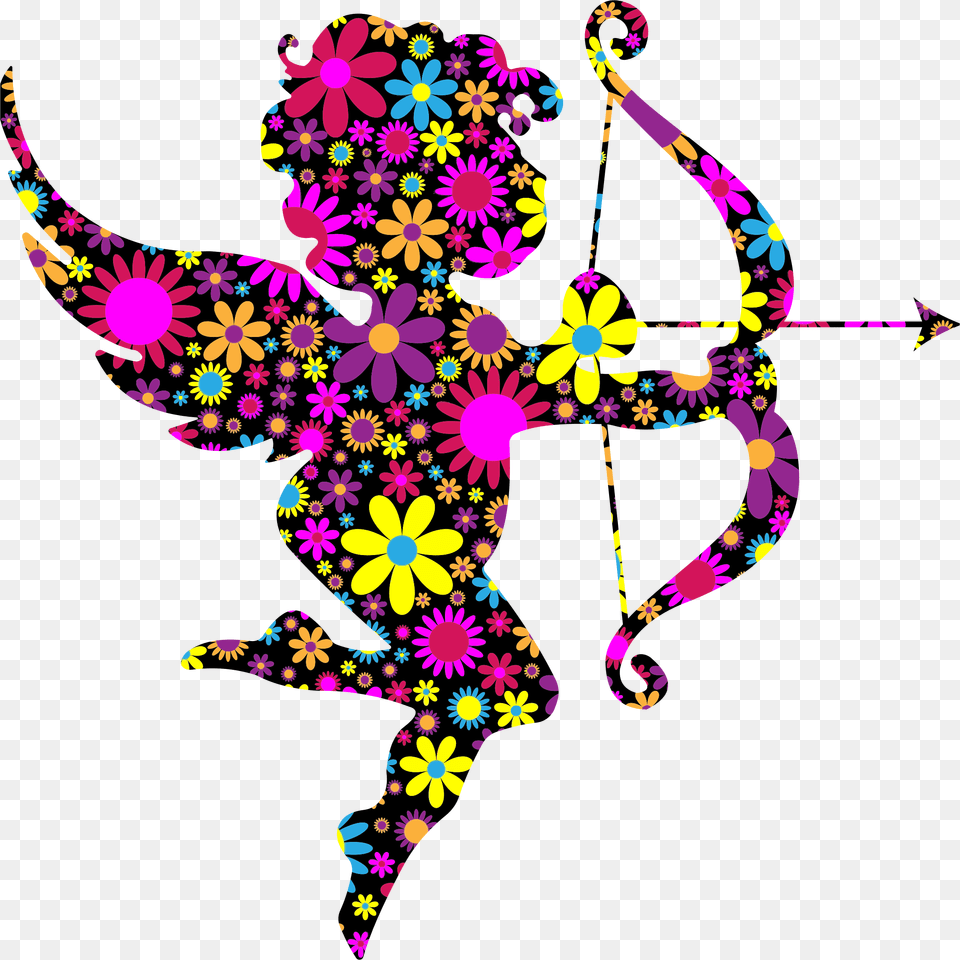 Clipart Cupids Bow And Arrow, Art, Graphics, Floral Design, Pattern Free Png Download