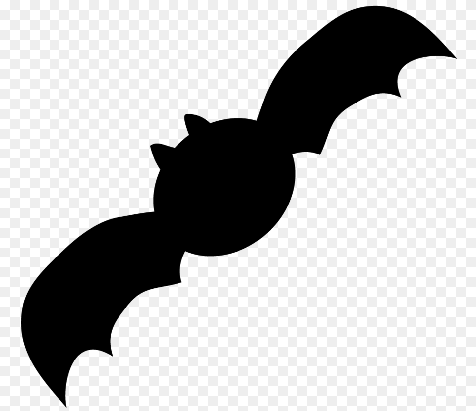Clipart Cute Bats, Gray Png