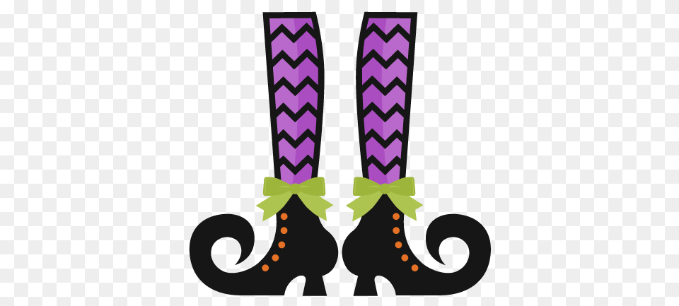 Clipart Cute Halloween Witch Witches Legs Clipart, Purple, People, Person Free Png Download