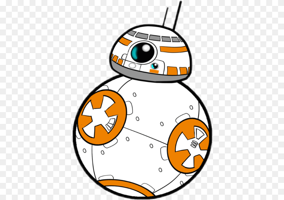 Clipart Cute Star Wars Bb8 Cartoon, Nature, Outdoors, Snow, Winter Png Image