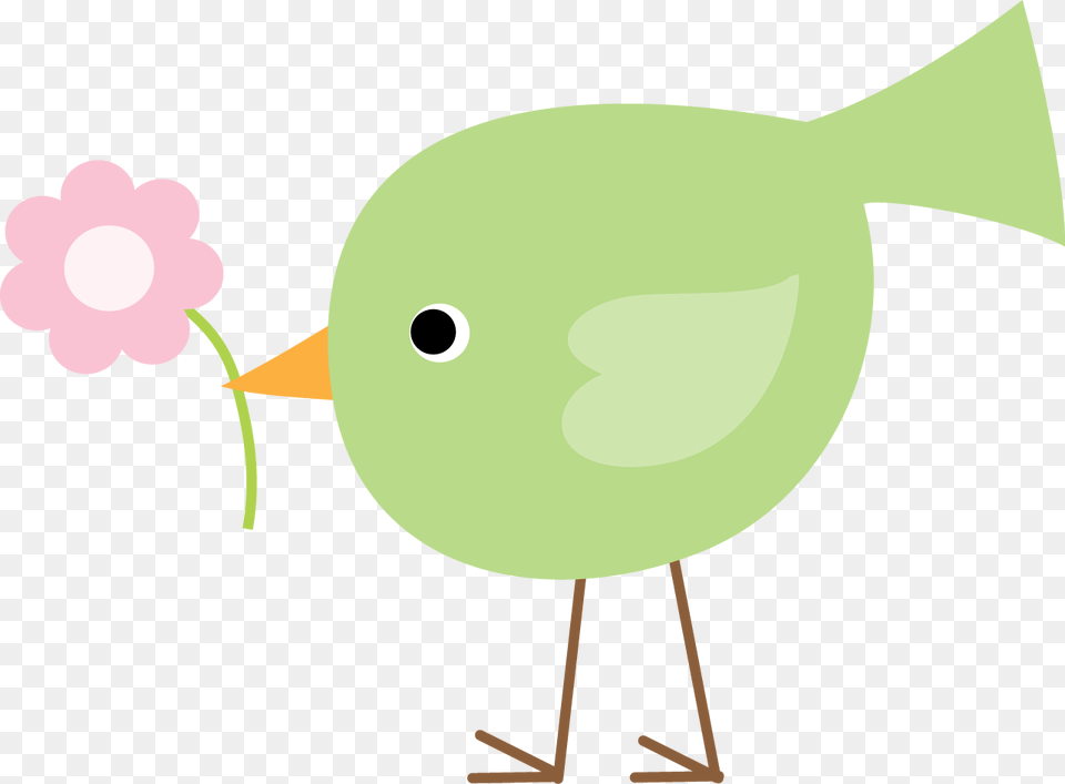 Clipart De Lindos Pajaritos Green Cute Bird Clipart, Animal, Beak Free Png Download