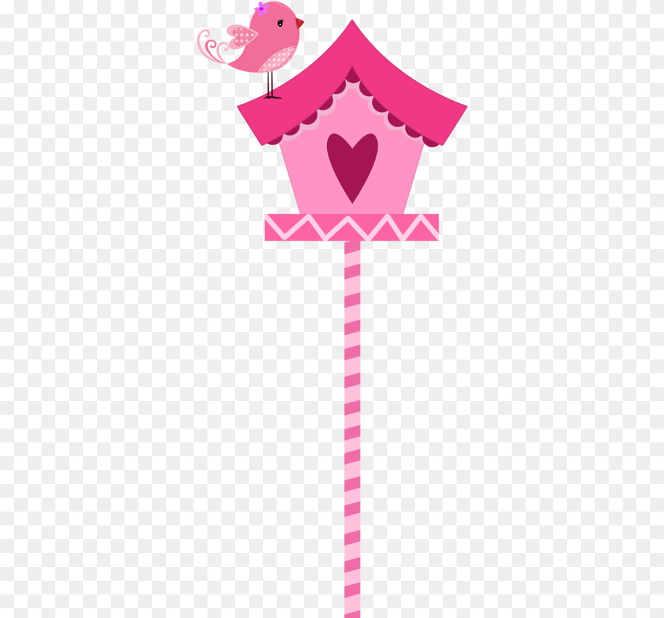 Clipart De Pajaritos Rosa Enamorados Casinha Jardim Encantado, Cross, Symbol Free Png Download