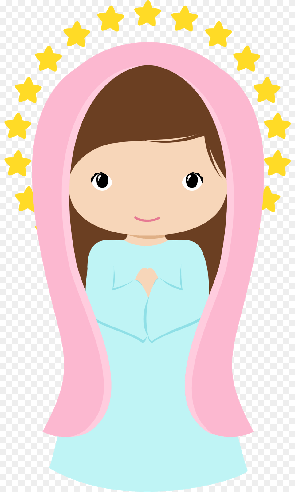 Clipart De Virgencitas Please Communion, Face, Head, Person, Photography Free Transparent Png