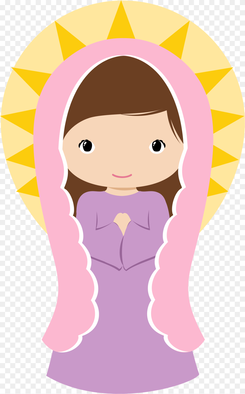 Clipart De Virgencitas Please Reli Communion, Clothing, Hat, Baby, Person Free Png Download