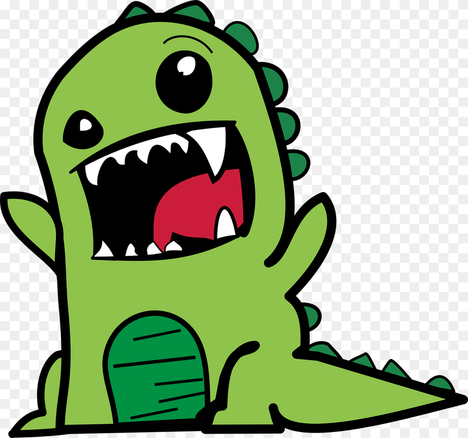 Clipart Dinosaur Cartoon, Green, Animal, Bear, Mammal Free Png Download