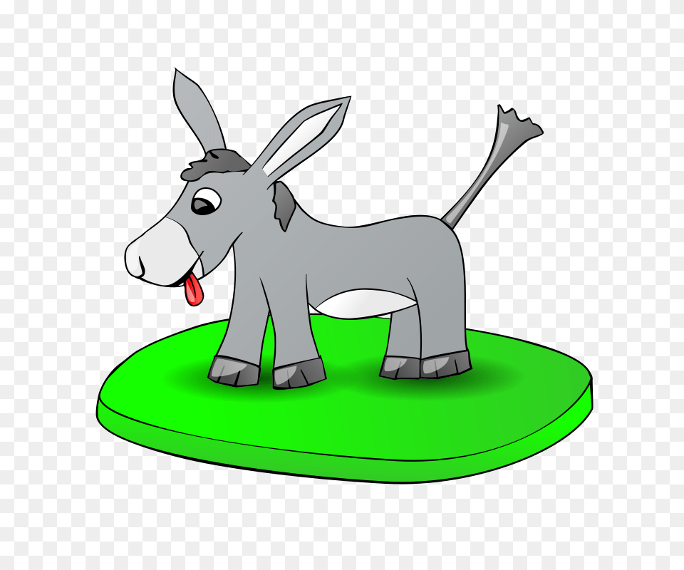 Clipart Donkey On A Plate Nicubunu, Animal, Mammal, Pig Free Png Download