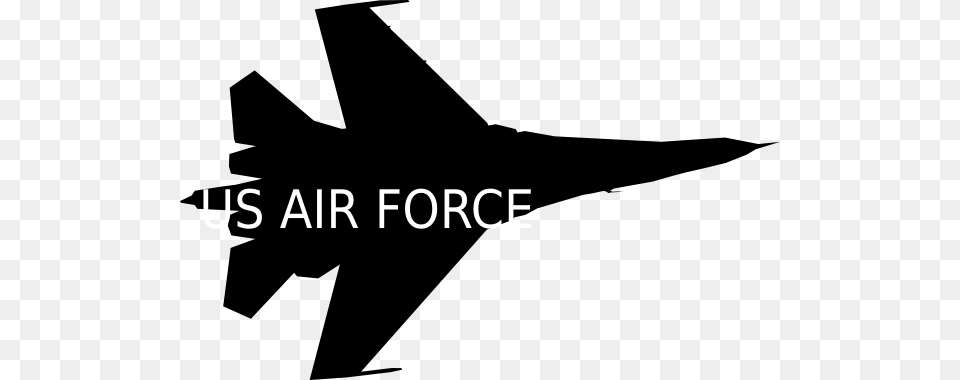 Clipart Download Clip Art At Clker Com Vector Online Us Air Force Clipart, Aircraft, Silhouette, Transportation, Vehicle Png Image