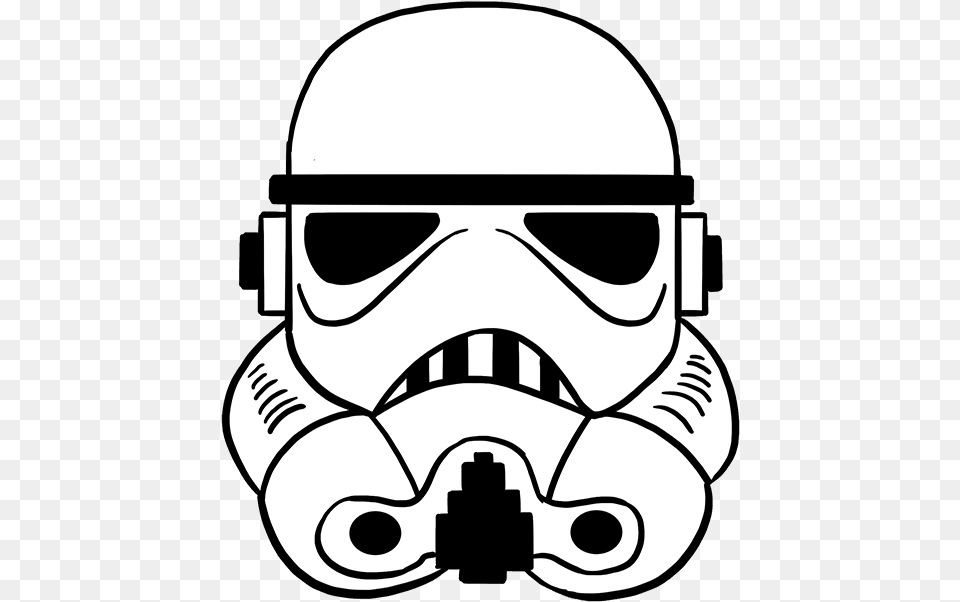 Clipart Drawing At Getdrawings Com For Stormtrooper Sticker, Stencil Free Png Download