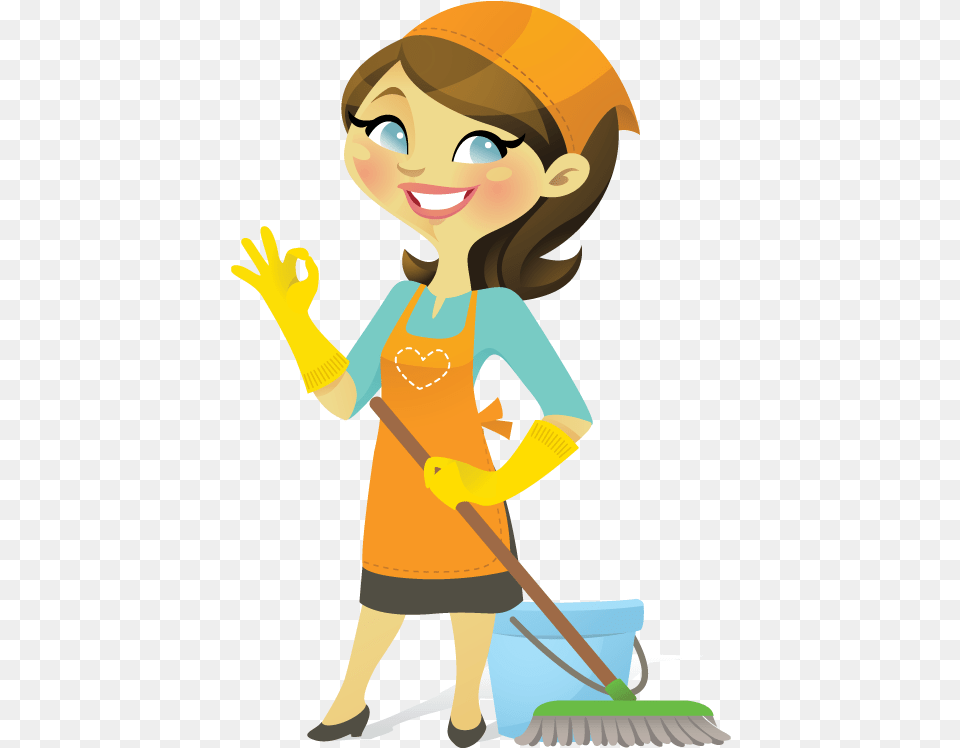 Clipart Download Free Clip Art Cleaning Lady Clipart, Person, Baby, Face, Head Png Image