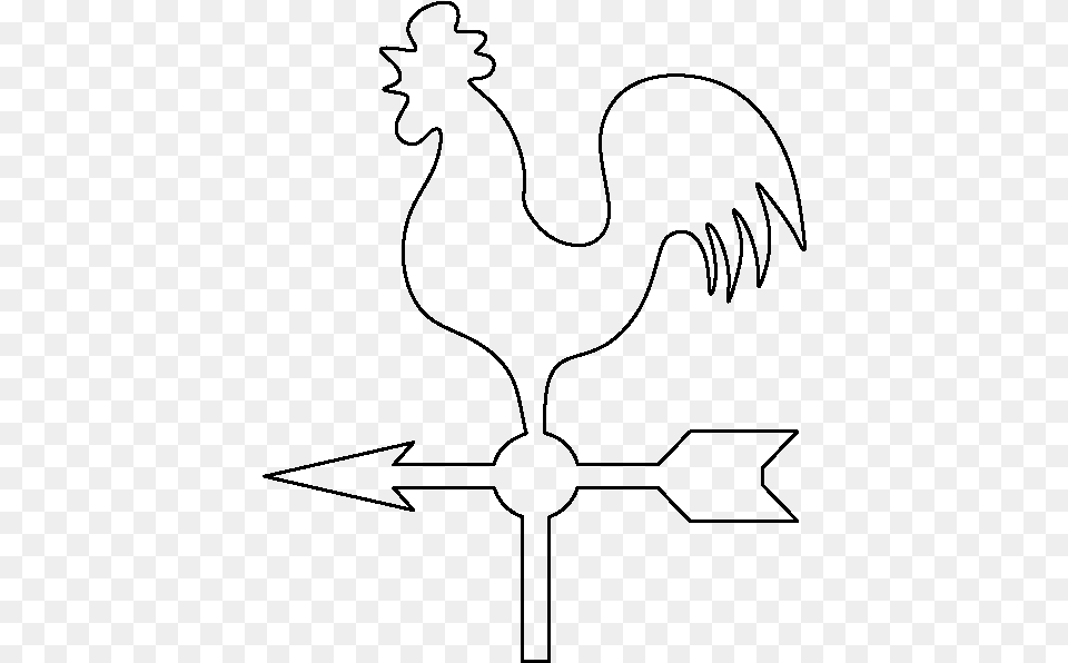 Clipart Download Pattern Use The Printable Outline Outline Of Rooster, Gray Png Image