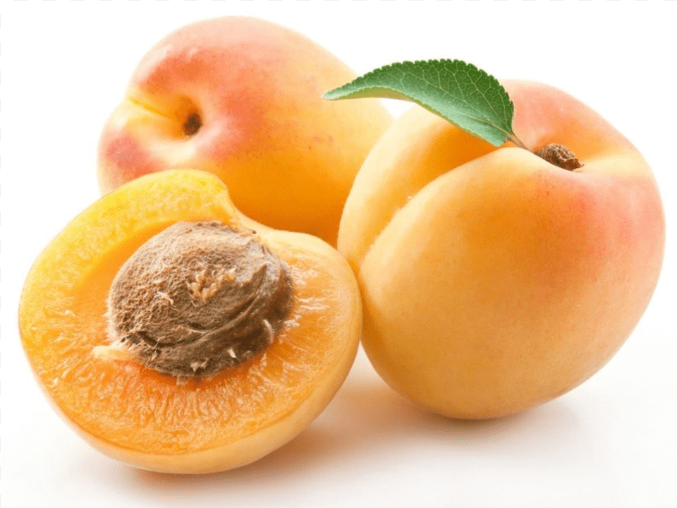 Clipart Download Peaches Clipart Peach Pit Apricot On White Background, Produce, Plant, Food, Fruit Free Transparent Png