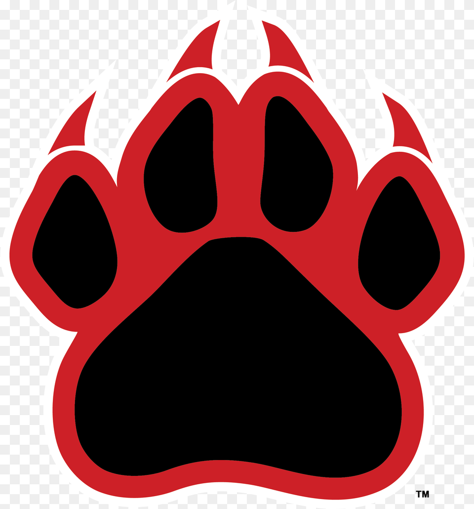 Clipart Pin By Sarah Hodges On Wildcats Red Panther Paw Print, Hardware, Electronics, Person, Hand Free Png Download