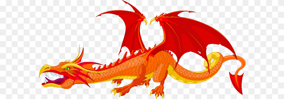 Clipart Dragon Background Red Dragon Cartoon, Animal, Dinosaur, Reptile Free Transparent Png