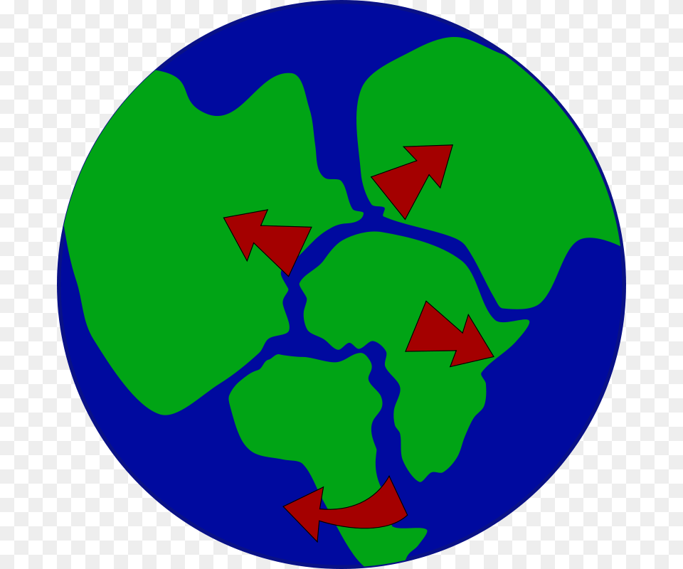Clipart Earth With Continents Breaking Up Jonadab, Astronomy, Outer Space, Planet, Globe Png Image