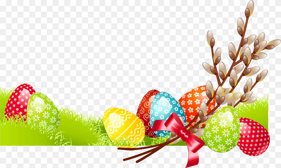 Clipart Easter Family Bordure De, Food, Egg, Easter Egg Png