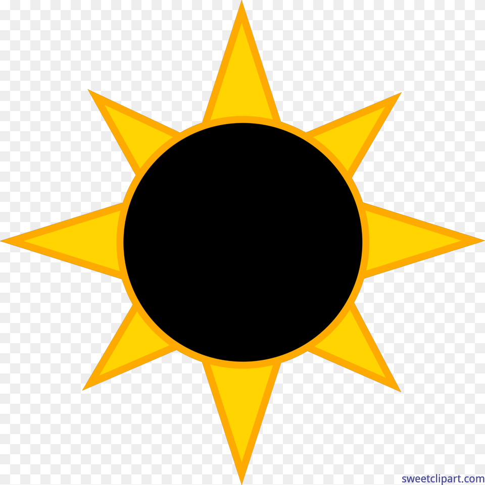 Clipart Eclipse At Getdrawings Solar Eclipse Clip Art, Star Symbol, Symbol, Animal, Fish Free Transparent Png