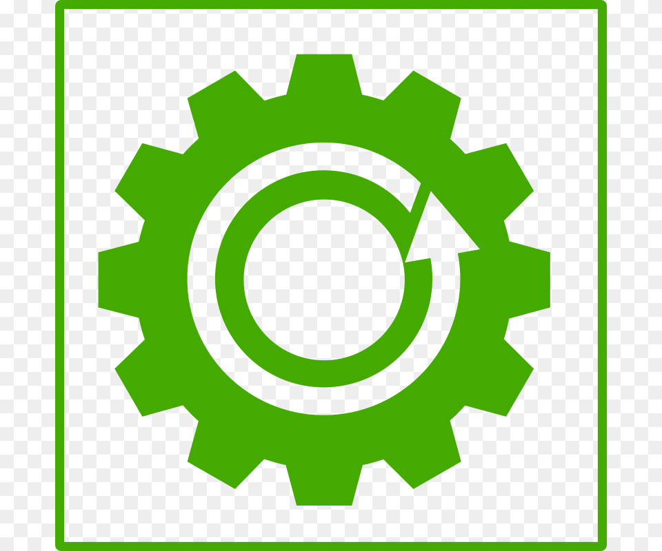 Clipart Eco Green Recycling Icon Dominiquechappard, Machine, Gear, First Aid Png