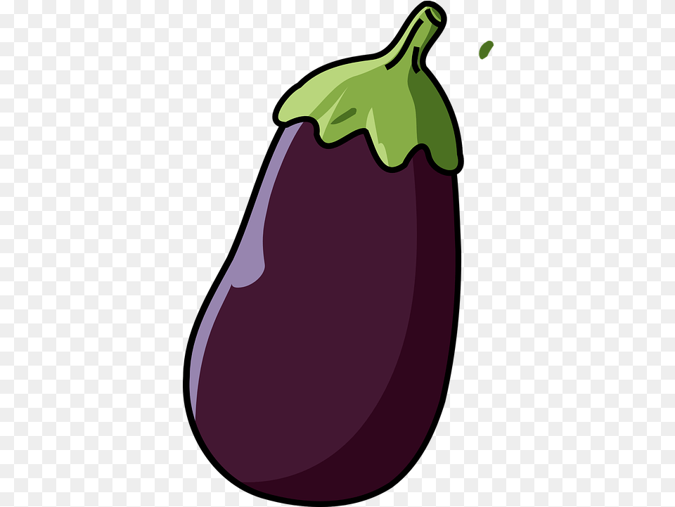 Clipart Eggplant Cartoon Images Of Brinjal, Food, Produce, Vegetable, Plant Free Png Download