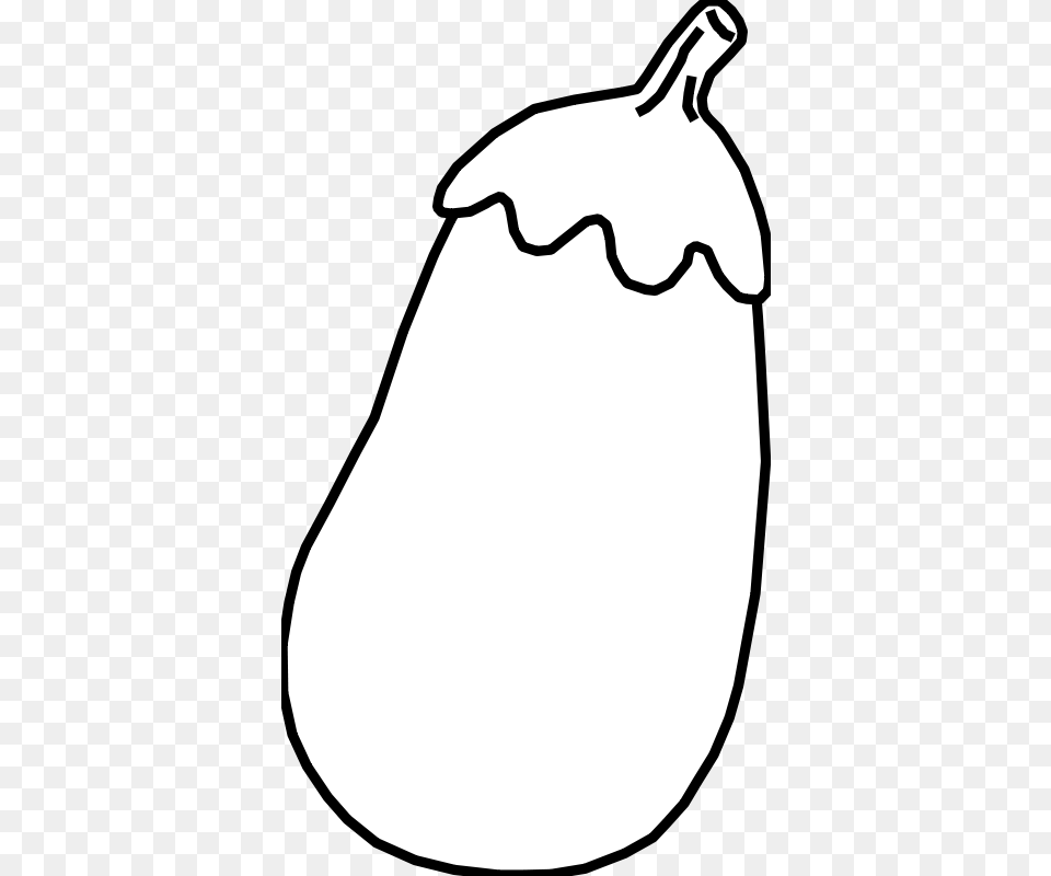 Clipart Eggplant Line Art, Food, Produce Free Png