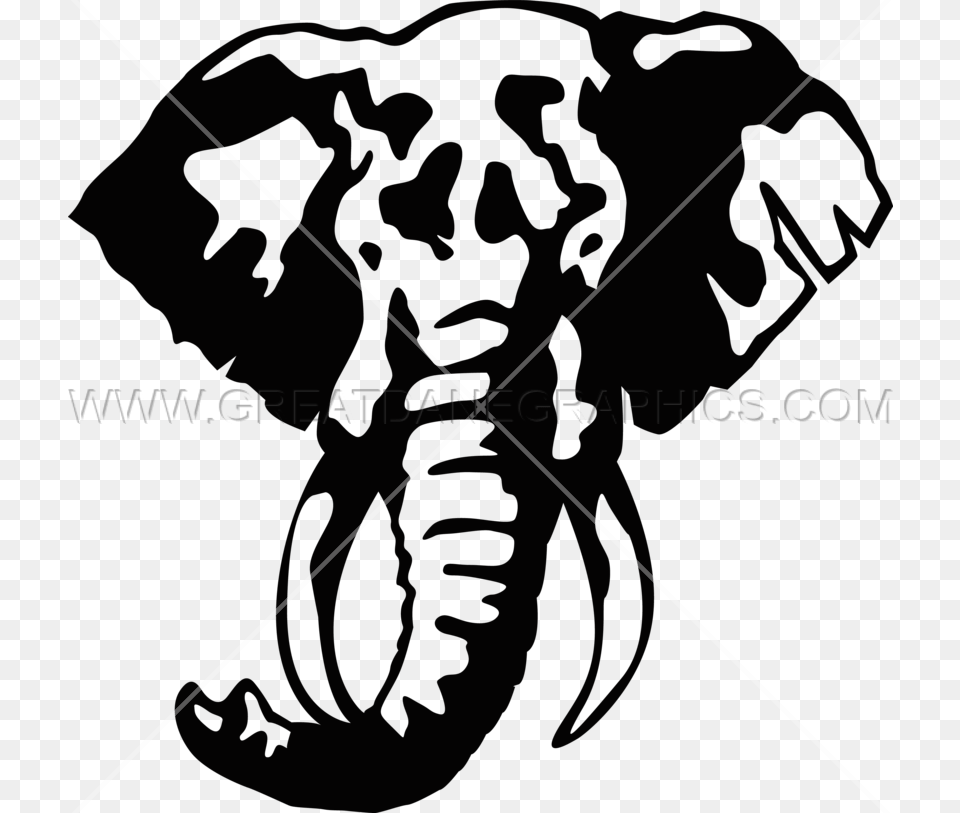 Clipart Elephant Easy Silhouette Elephant Trunk Up Clipart, Animal, Wildlife, Person, Mammal Free Png Download
