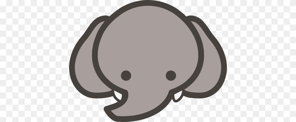 Clipart Elephant Face, Animal, Mammal, Wildlife, Ammunition Png