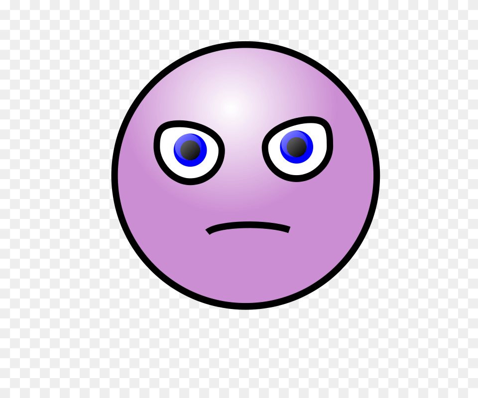 Clipart Emoticons Evil Face Nicubunu, Purple, Sphere, Astronomy, Moon Png Image